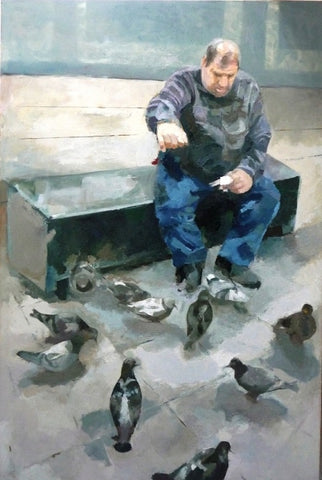 מוטי שובל | Motti Shoval, Oil on canvas, 150 by 100 cm