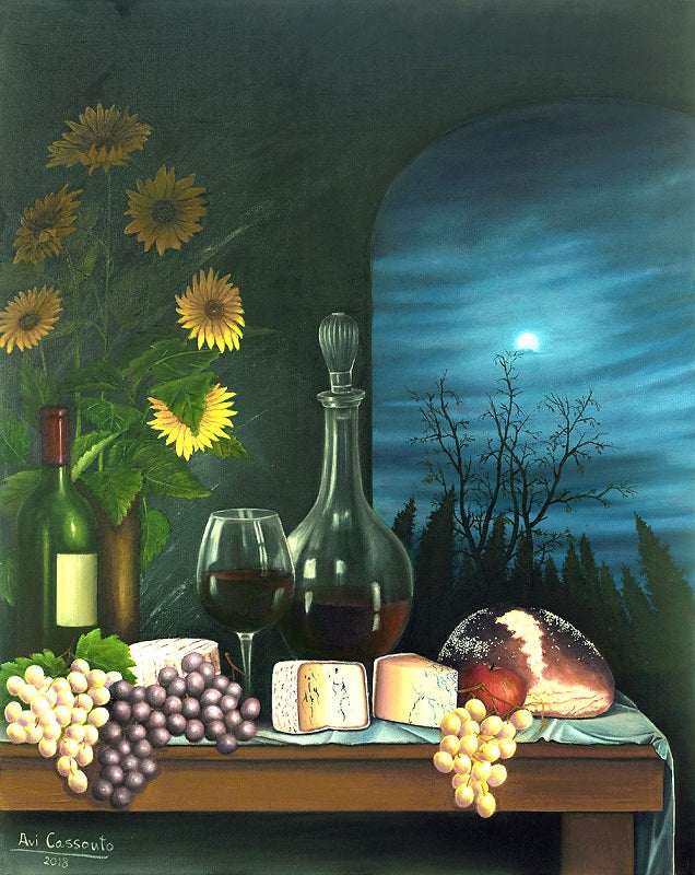 אבי קסוטו | Avi Cassouto, Oil on canvas, 100 by 80 cm