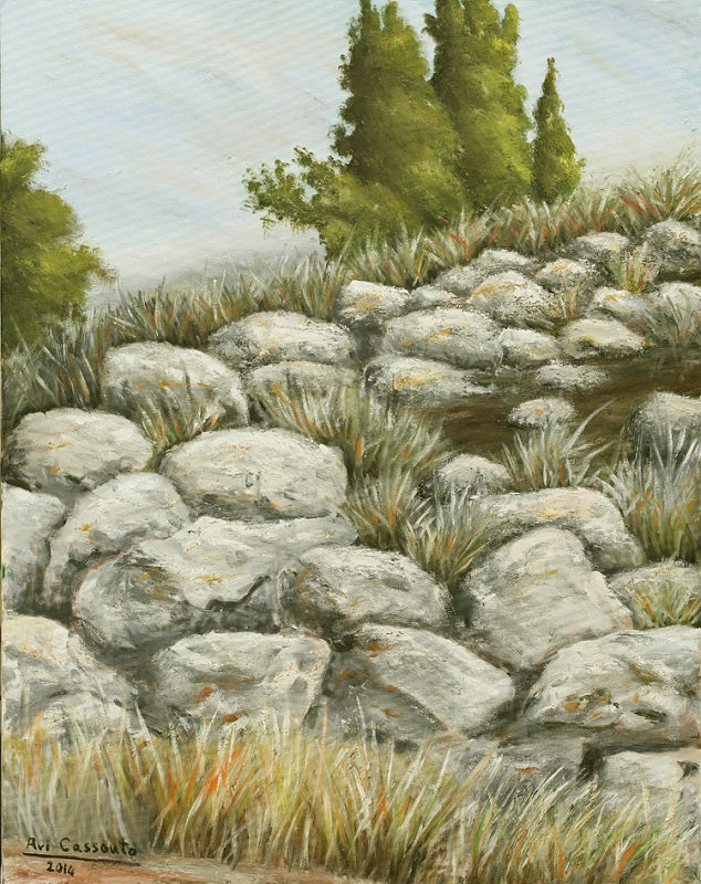 אבי קסוטו | Avi Cassouto, Oil on canvas, 100 by 80 cm
