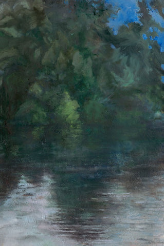 אילת פולק | Ayelet Polak, The Lake, oil on canvas, 60 by 40 cm