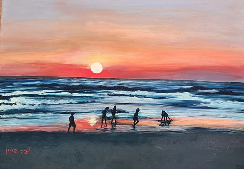 שרה ברין | Sarah Brin, Acrylic on canvas, 50 by 70 cm