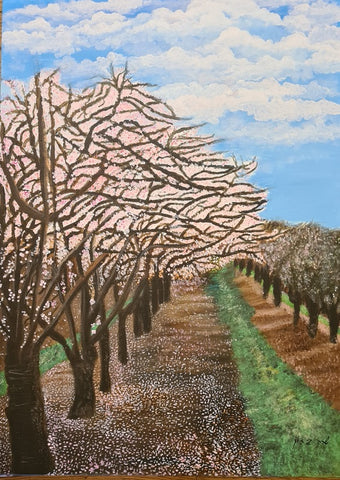שרה ברין | Sarah Brin, Acrylic on canvas, 70 by 50 cm