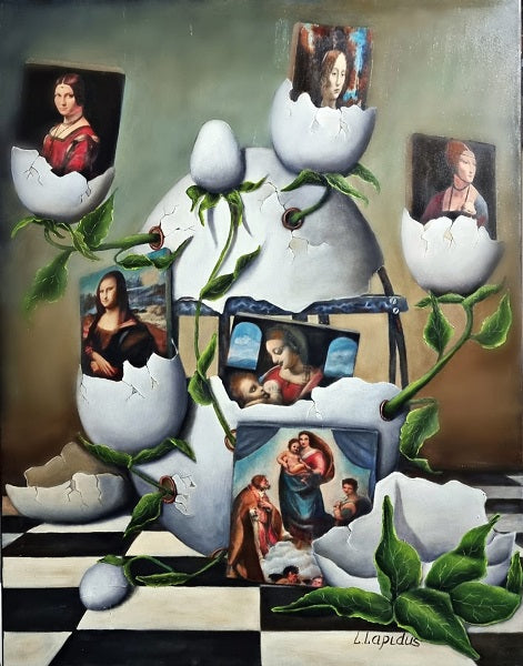 לאדה לפידוס | Lada Lapidus, Oil  on canvas, 80 by 60 cm