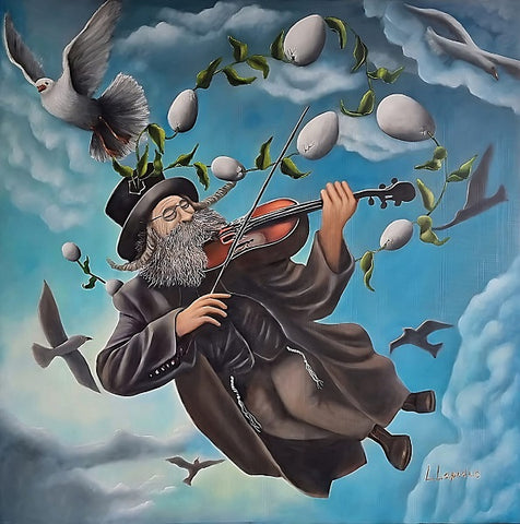 לאדה לפידוס | Lada Lapidus, Oil  on canvas, 100 by 100 cm