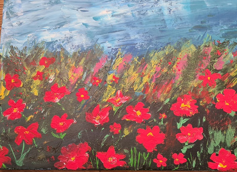 שרה ברין | Sarah Brin, Acrylic on canvas, 30 by 40 cm