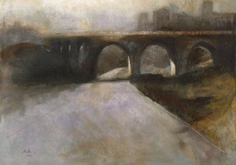 מוטי שובל | Motti Shoval, Dry pastel on paper, 50 by 70 cm