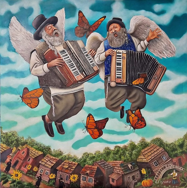 לאדה לפידוס | Lada Lapidus, Oil  on canvas, 100 by 100 cm