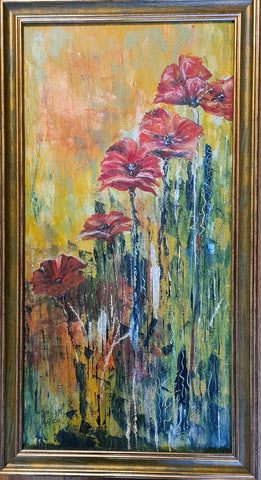 שרה ברין | Sarah Brin, Acrylic on canvas, framed, 60 by 30 cm