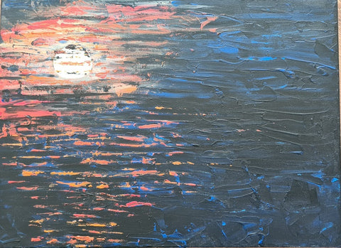 שרה ברין | Sarah Brin, Acrylic on canvas, 30 by 40 cm