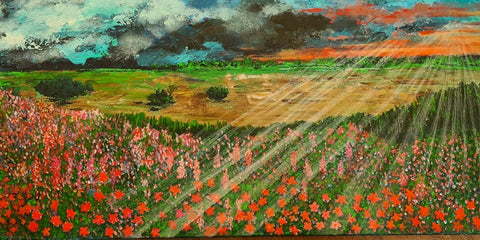 שרה ברין | Sarah Brin, Acrylic on canvas, 50 by 100 cm