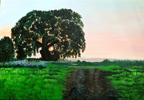 שרה ברין | Sarah Brin, Acrylic on canvas, 40 by 60 cm