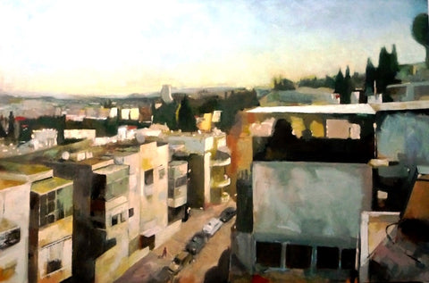 מוטי שובל | Motti Shoval, Oil on canvas, 100 by 150 cm