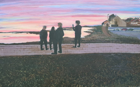 שרה ברין | Sarah Brin, Oil on canvas, 40 by 60 cm