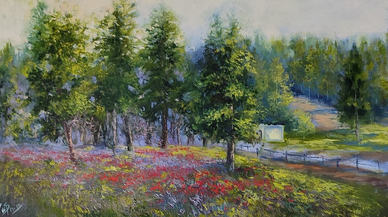 אולגה קושניר | Olga Kushnir, Oil on canvas, 40 by 70 cm
