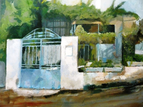 מוטי שובל | Motti Shoval, Oil on canvas, 62 by 77 cm