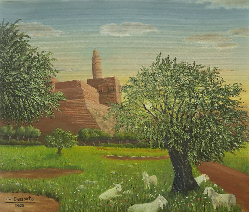 אבי קסוטו | Avi Cassouto, Oil on canvas, 60 by 70 cm