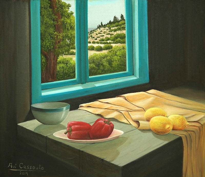 אבי קסוטו | Avi Cassouto, Oil on canvas, 60 by 70 cm