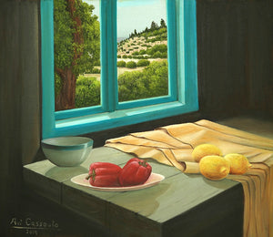 אבי קסוטו | Avi Cassouto, Oil on canvas, 60 by 70 cm