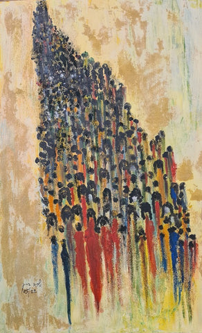 שרה ברין | Sarah Brin, Acrylic on canvas, 60 by 40 cm