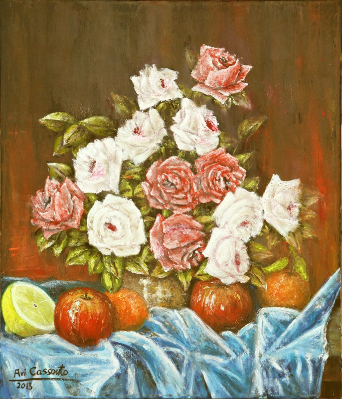 אבי קסוטו | Avi Cassouto, Oil on canvas, 70 by 60 cm
