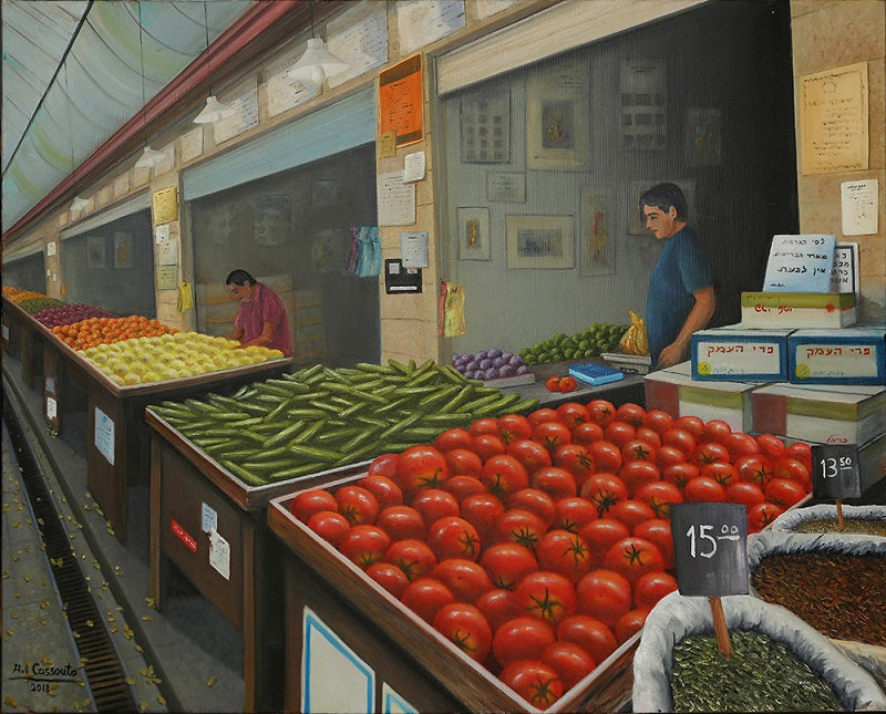 אבי קסוטו | Avi Cassouto, Oil on canvas, 80 by 100 cm