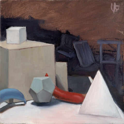 אלה שמעוני | Ella Shimoni, oil on canvas, 40 by 40 cm