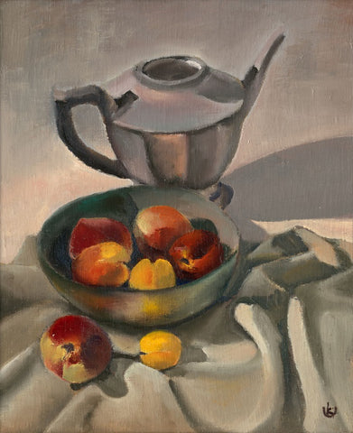 אלה שמעוני | Ella Shimoni, oil on canvas mounted on wood, 48 by 40 cm, frame not included)