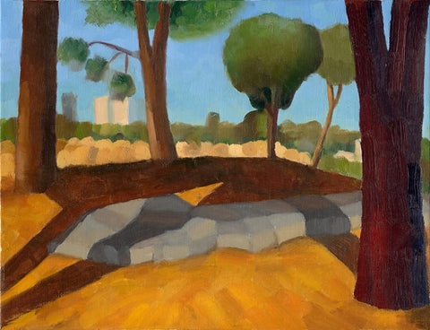 אלה שמעוני | Ella Shimoni, oil on canvas, 35 by 45 cm.