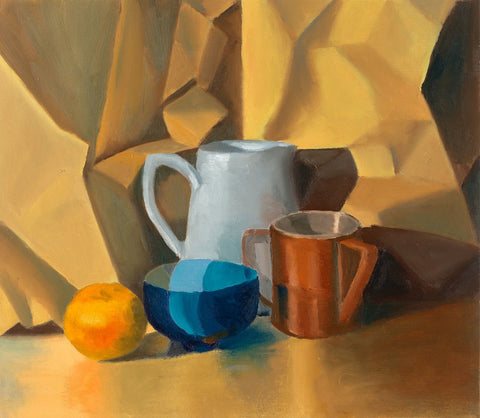 אלה שמעוני | Ella Shimoni, oil on unstretched canvas, 42 by 48 cm