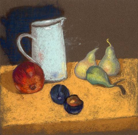אלה שמעוני | Ella Shimoni, pastel on paper, 32 by 34 cm