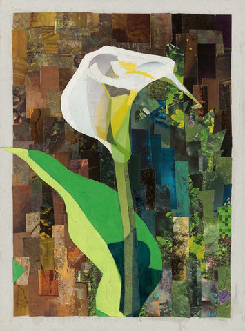 אלה שמעוני | Ella Shimoni, Collage on thick paper, 35 by 26 cm.